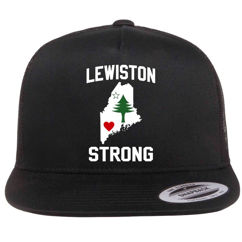 Lewiston Strong Maine Strong Flat Bill Trucker Hat