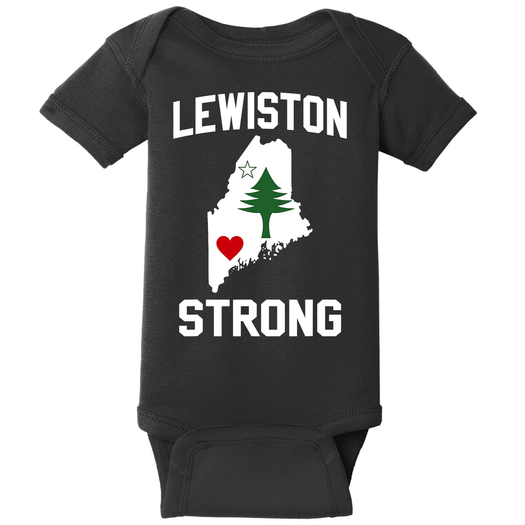 Lewiston Strong Maine Strong Baby Bodysuit