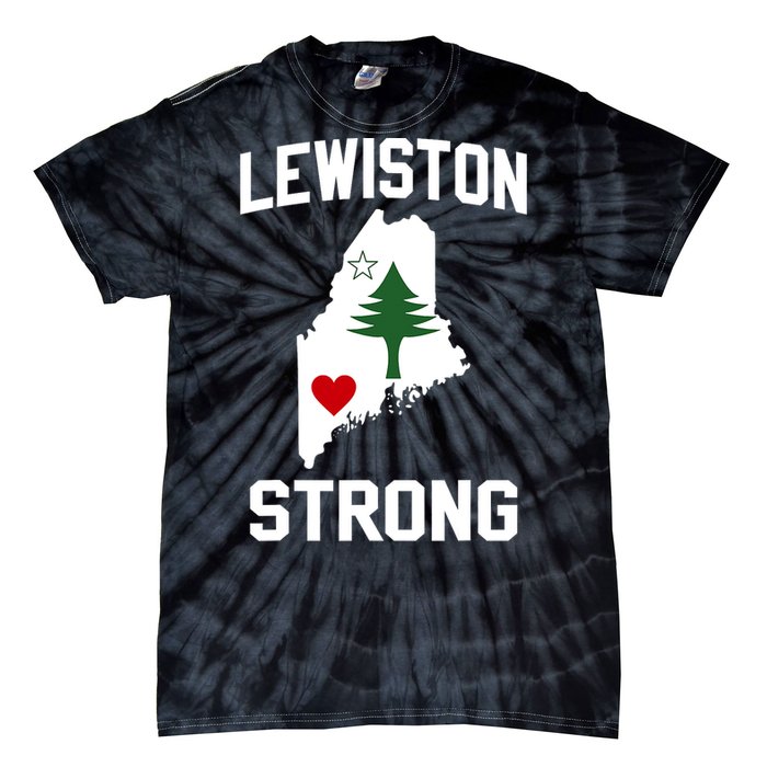 Lewiston Strong Maine Strong Tie-Dye T-Shirt