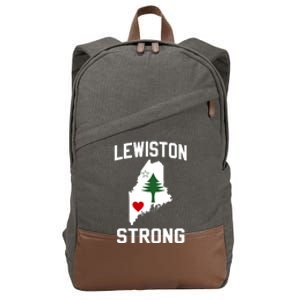 Lewiston Strong Maine Strong Cotton Canvas Backpack