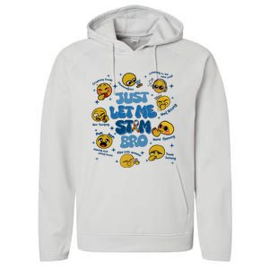 Lassen Sie Mich Bro Autismus Bewusstsein Lustiges Emoji Performance Fleece Hoodie