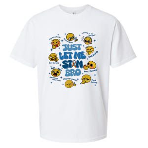 Lassen Sie Mich Bro Autismus Bewusstsein Lustiges Emoji Sueded Cloud Jersey T-Shirt