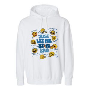 Lassen Sie Mich Bro Autismus Bewusstsein Lustiges Emoji Garment-Dyed Fleece Hoodie