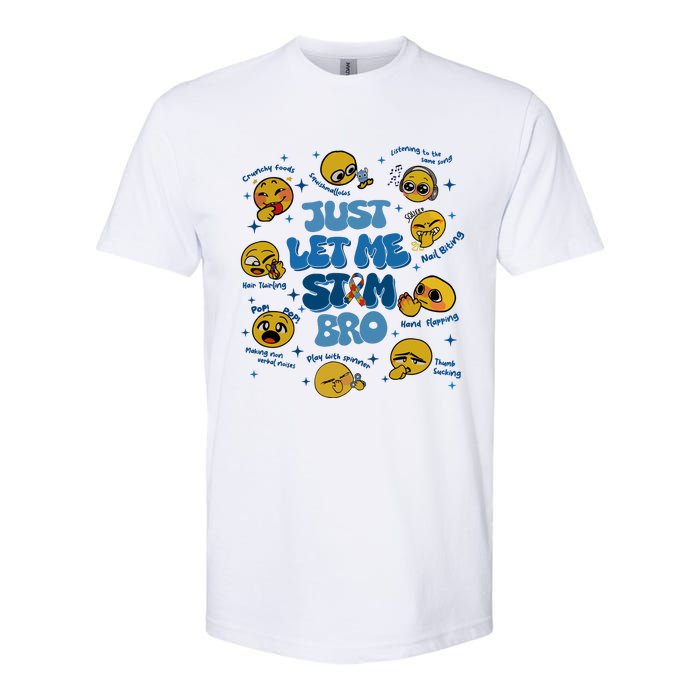 Lassen Sie Mich Bro Autismus Bewusstsein Lustiges Emoji Softstyle CVC T-Shirt