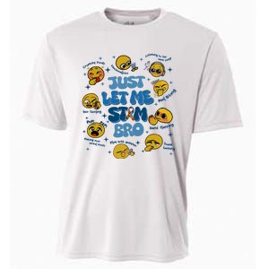 Lassen Sie Mich Bro Autismus Bewusstsein Lustiges Emoji Cooling Performance Crew T-Shirt