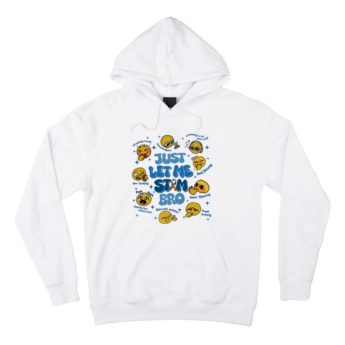 Lassen Sie Mich Bro Autismus Bewusstsein Lustiges Emoji Hoodie