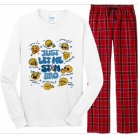 Lassen Sie Mich Bro Autismus Bewusstsein Lustiges Emoji Long Sleeve Pajama Set