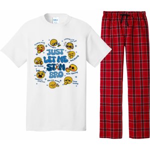 Lassen Sie Mich Bro Autismus Bewusstsein Lustiges Emoji Pajama Set