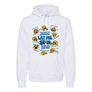 Lassen Sie Mich Bro Autismus Bewusstsein Lustiges Emoji Premium Hoodie