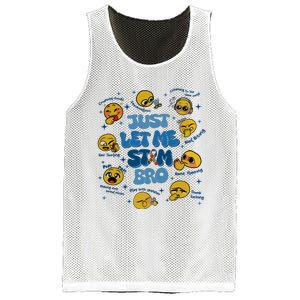 Lassen Sie Mich Bro Autismus Bewusstsein Lustiges Emoji Mesh Reversible Basketball Jersey Tank