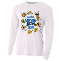 Lassen Sie Mich Bro Autismus Bewusstsein Lustiges Emoji Cooling Performance Long Sleeve Crew