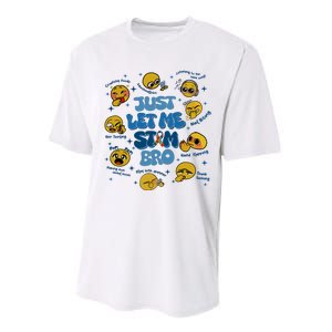 Lassen Sie Mich Bro Autismus Bewusstsein Lustiges Emoji Performance Sprint T-Shirt