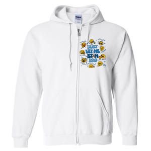 Lassen Sie Mich Bro Autismus Bewusstsein Lustiges Emoji Full Zip Hoodie