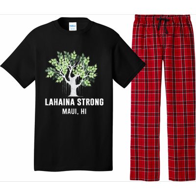 Lahaina Strong Maui Hawaii Old Banyan Tree Pajama Set