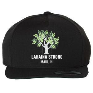 Lahaina Strong Maui Hawaii Old Banyan Tree Wool Snapback Cap