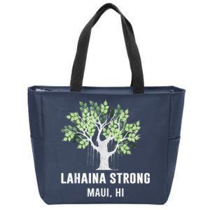 Lahaina Strong Maui Hawaii Old Banyan Tree Zip Tote Bag