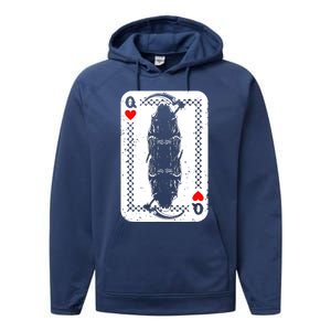 La Santa Muerte Mexico Skeleton Poker Card Death Queens Performance Fleece Hoodie