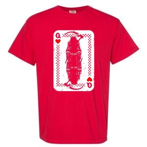 La Santa Muerte Mexico Skeleton Poker Card Death Queens Garment-Dyed Heavyweight T-Shirt