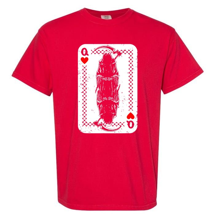 La Santa Muerte Mexico Skeleton Poker Card Death Queens Garment-Dyed Heavyweight T-Shirt