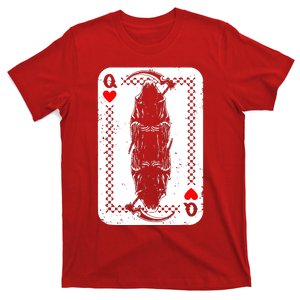 La Santa Muerte Mexico Skeleton Poker Card Death Queens T-Shirt