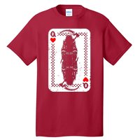 La Santa Muerte Mexico Skeleton Poker Card Death Queens Tall T-Shirt