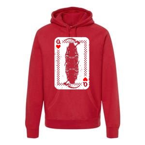 La Santa Muerte Mexico Skeleton Poker Card Death Queens Premium Hoodie