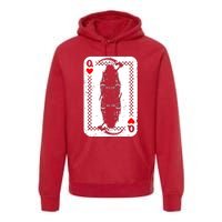 La Santa Muerte Mexico Skeleton Poker Card Death Queens Premium Hoodie