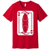 La Santa Muerte Mexico Skeleton Poker Card Death Queens Premium T-Shirt