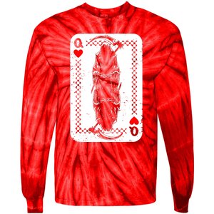 La Santa Muerte Mexico Skeleton Poker Card Death Queens Tie-Dye Long Sleeve Shirt