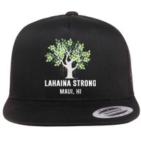 Lahaina Strong Maui Hawaii Old Banyan Tree Flat Bill Trucker Hat