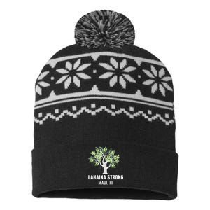 Lahaina Strong Maui Hawaii Old Banyan Tree USA-Made Snowflake Beanie