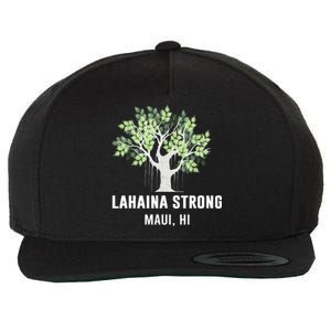 Lahaina Strong Maui Hawaii Old Banyan Tree Wool Snapback Cap