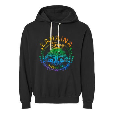 Lahaina Strong Maui Hawaii Old Banyan Tree Saved Majestic Garment-Dyed Fleece Hoodie