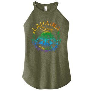 Lahaina Strong Maui Hawaii Old Banyan Tree Saved Majestic Women's Perfect Tri Rocker Tank