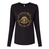 Lahaina Strong Maui Hawaii Old Banyan Tree Saving Squad Girl Womens Cotton Relaxed Long Sleeve T-Shirt