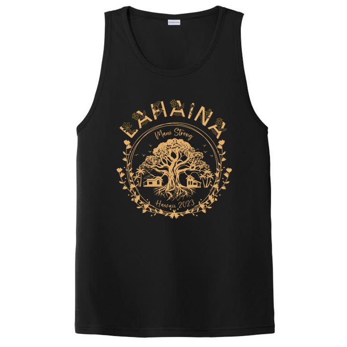 Lahaina Strong Maui Hawaii Old Banyan Tree Saving Squad Girl PosiCharge Competitor Tank