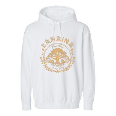 Lahaina Strong Maui Hawaii Old Banyan Tree Saving Squad Girl Garment-Dyed Fleece Hoodie