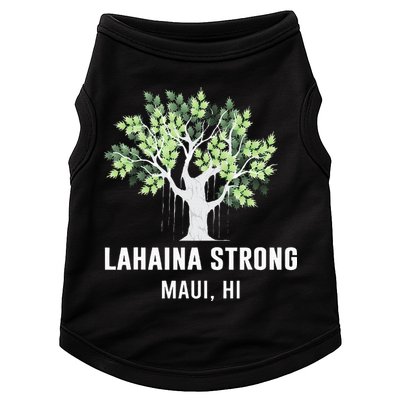 Lahaina Strong Maui Hawaii Old Banyan Tree Doggie Tank