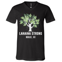 Lahaina Strong Maui Hawaii Old Banyan Tree V-Neck T-Shirt