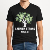 Lahaina Strong Maui Hawaii Old Banyan Tree V-Neck T-Shirt