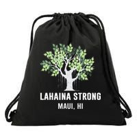 Lahaina Strong Maui Hawaii Old Banyan Tree Drawstring Bag