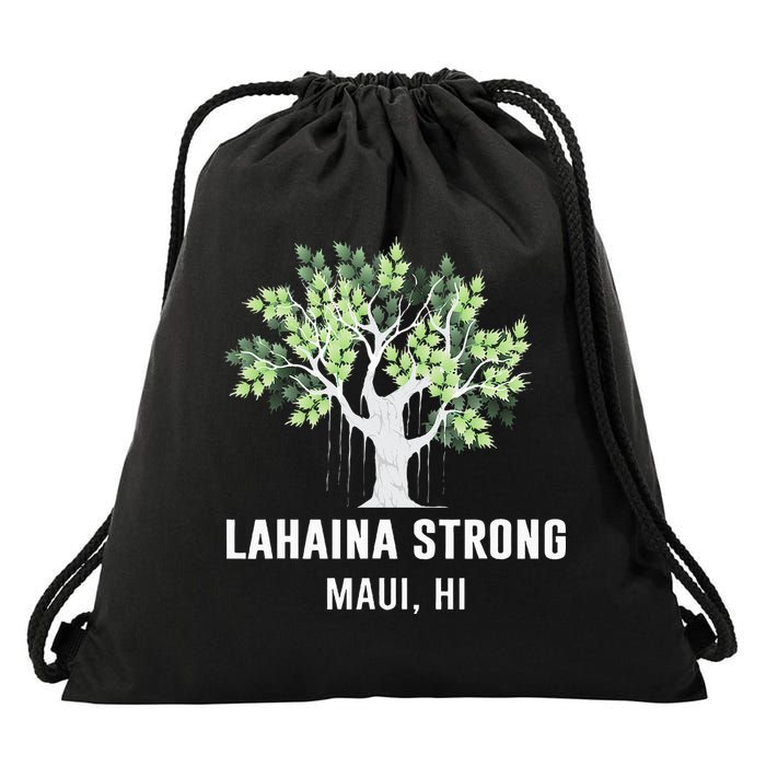 Lahaina Strong Maui Hawaii Old Banyan Tree Drawstring Bag