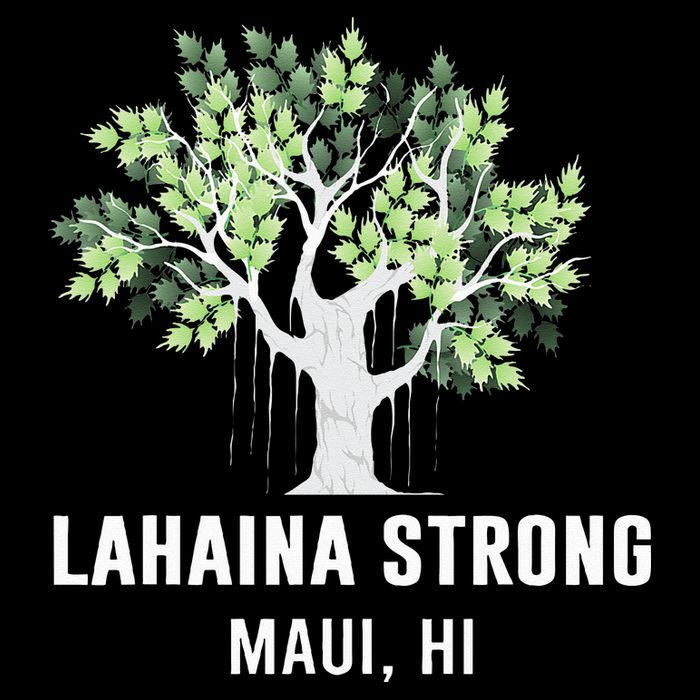 Lahaina Strong Maui Hawaii Old Banyan Tree Drawstring Bag
