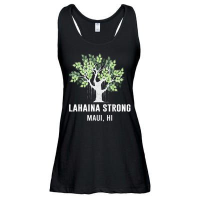 Lahaina Strong Maui Hawaii Old Banyan Tree Ladies Essential Flowy Tank