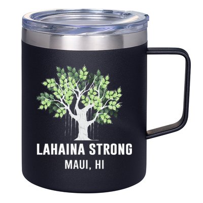 Lahaina Strong Maui Hawaii Old Banyan Tree 12oz Stainless Steel Coffee Mug