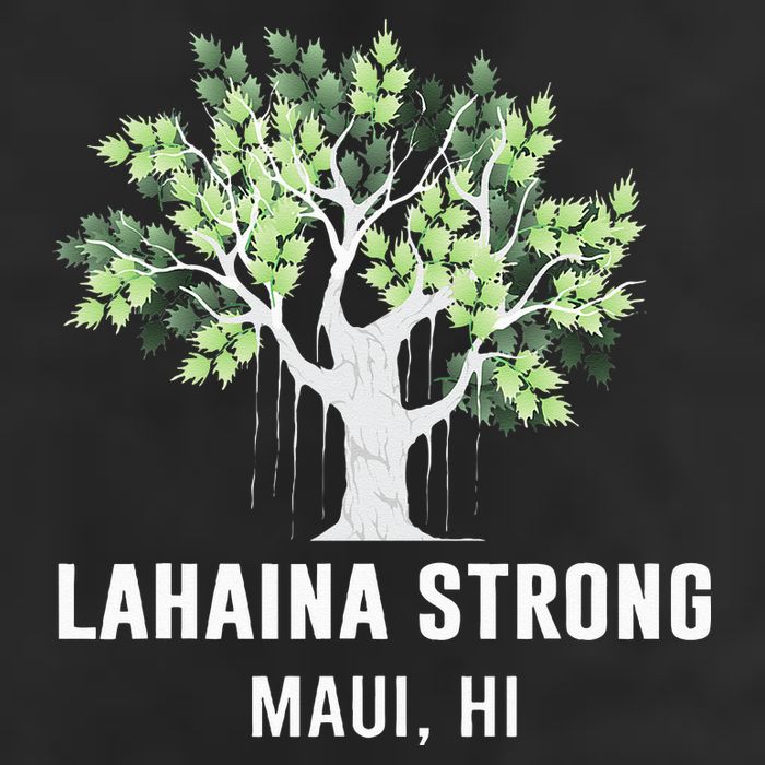 Lahaina Strong Maui Hawaii Old Banyan Tree Large Microfiber Waffle Golf Towel
