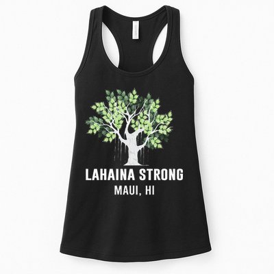 Lahaina Strong Maui Hawaii Old Banyan Tree Womens Tank Top