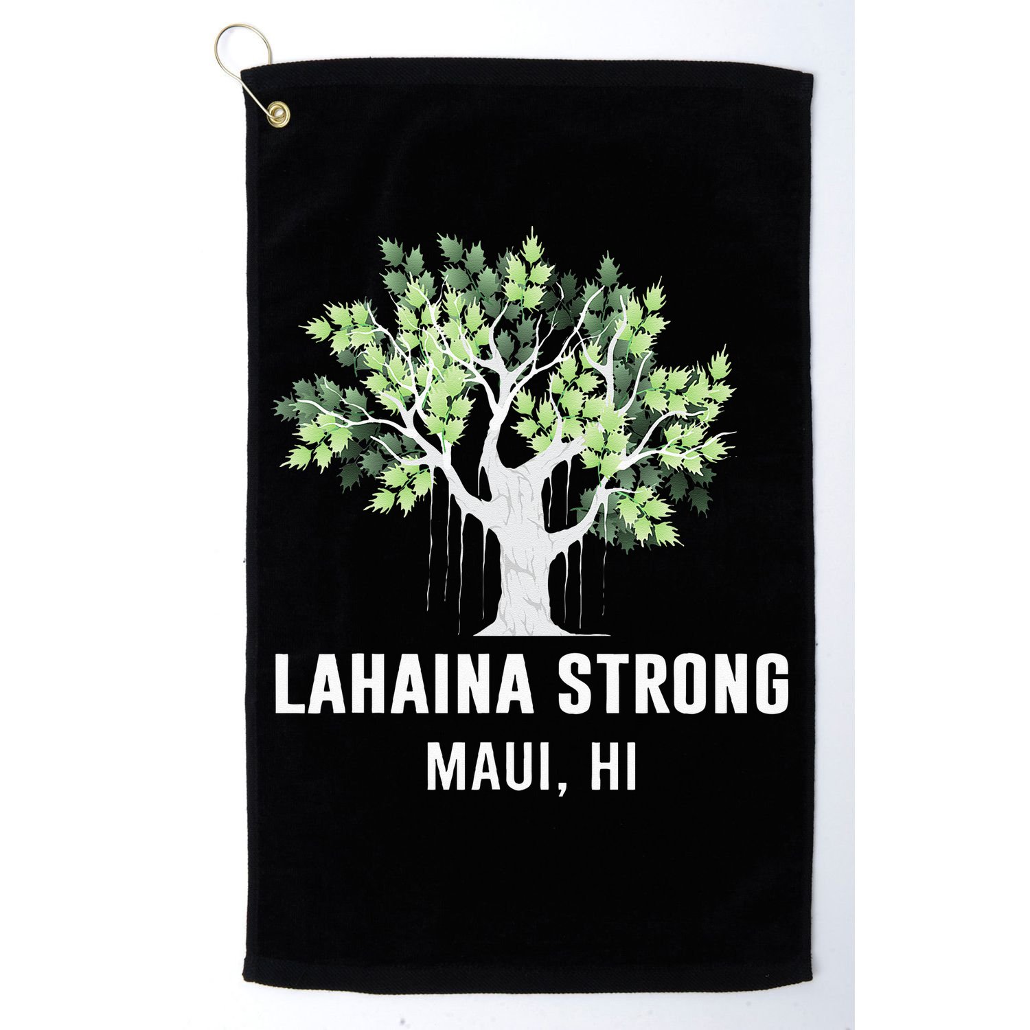 Lahaina Strong Maui Hawaii Old Banyan Tree Golf Towel