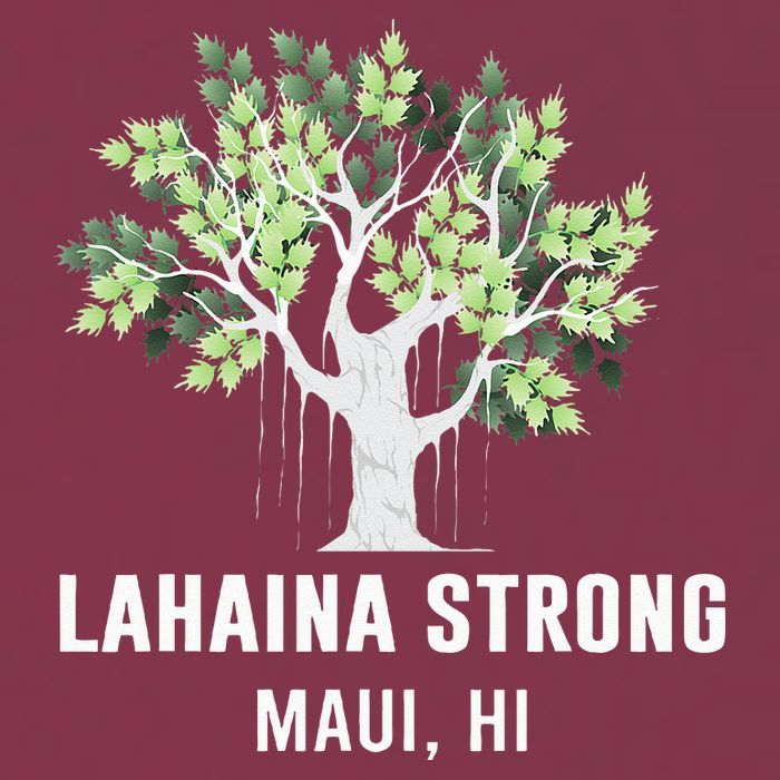Lahaina Strong Maui Hawaii Old Banyan Tree 16oz Travel Tumbler