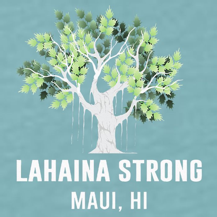 Lahaina Strong Maui Hawaii Old Banyan Tree Sueded Cloud Jersey T-Shirt